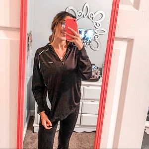 NIKE Black Reflective Quarter Zip